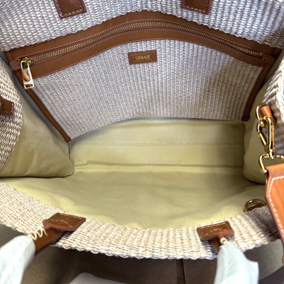 Versace Athena Raffia Tote Bag - Picture 13 of 14